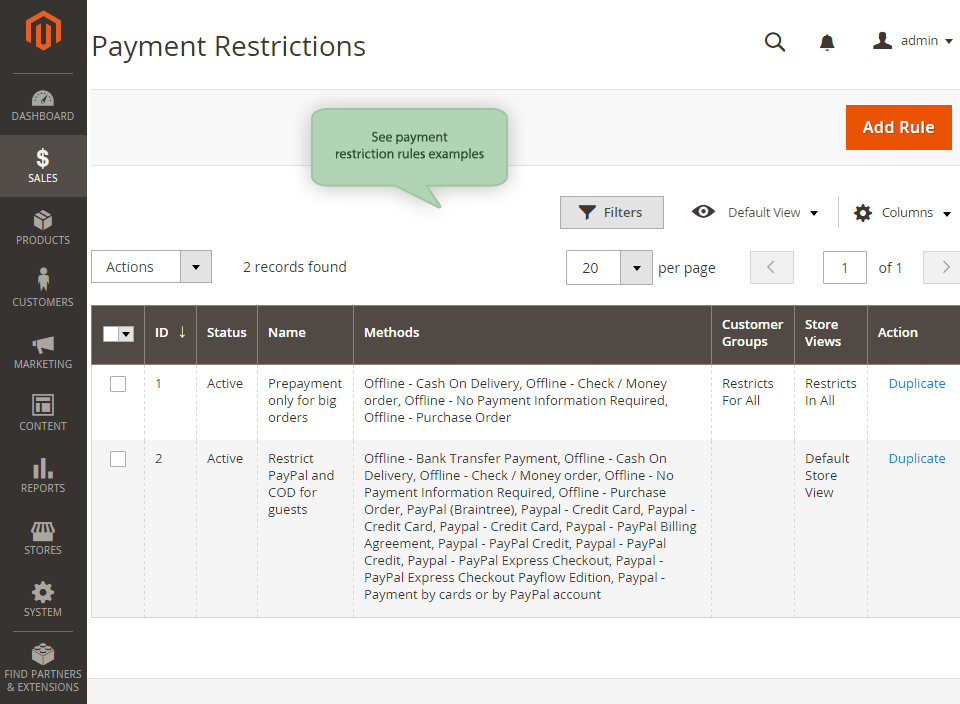 M2支付限制扩展 Amasty Payment Restrictions